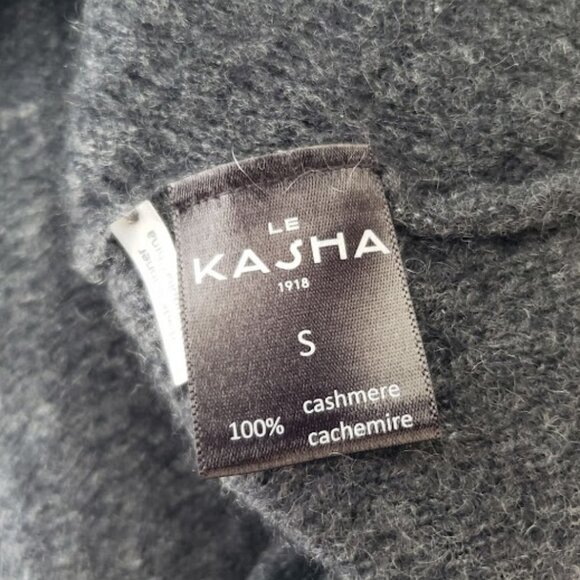 Le Kasha 1918 100% Cashmere Grey Sweater - Picture 7 of 7